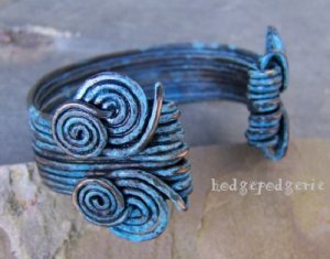 aegean copper cuff bracelet