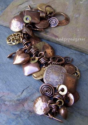 Charmed! Copper and Brass Bracelet