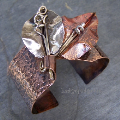 Ficus Leaf Cuff Bangle