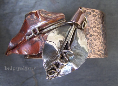 Ficus Leaf Cuff Bangle