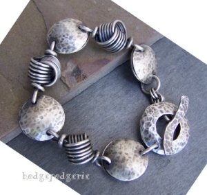 Naughty or Nice Sterling Silver Bracelet