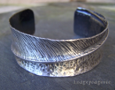 Opposites Attract Sterling Silver Cuff Bracelet