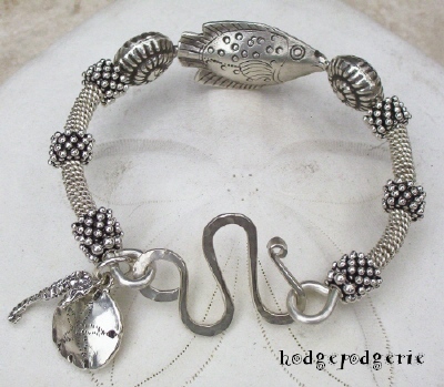 Silver Sea Sterling Silver Bangle