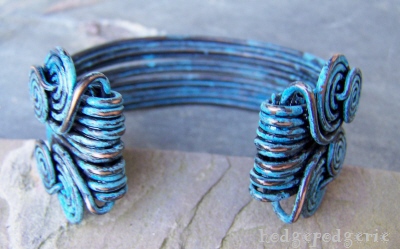 aegean copper cuff bracelet