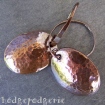 Copper Disc Earrings