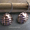 Textured Copper Earrings