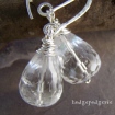 Quartz Drop Earrings