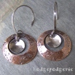 Copper Disc Earrings