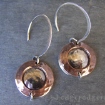 Copper Disc Earrings