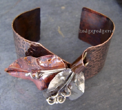 Ficus Leaf Cuff Bangle