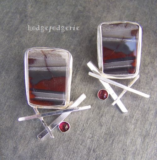 Shades of Grey Earrings