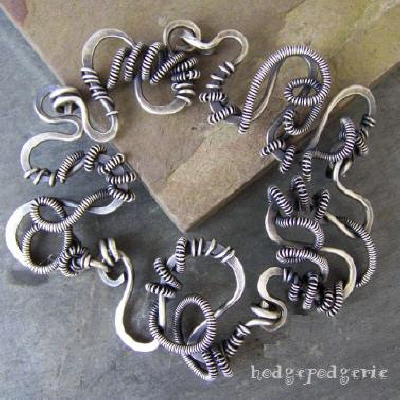 Wiredoodle Sterling Silver Bracelet